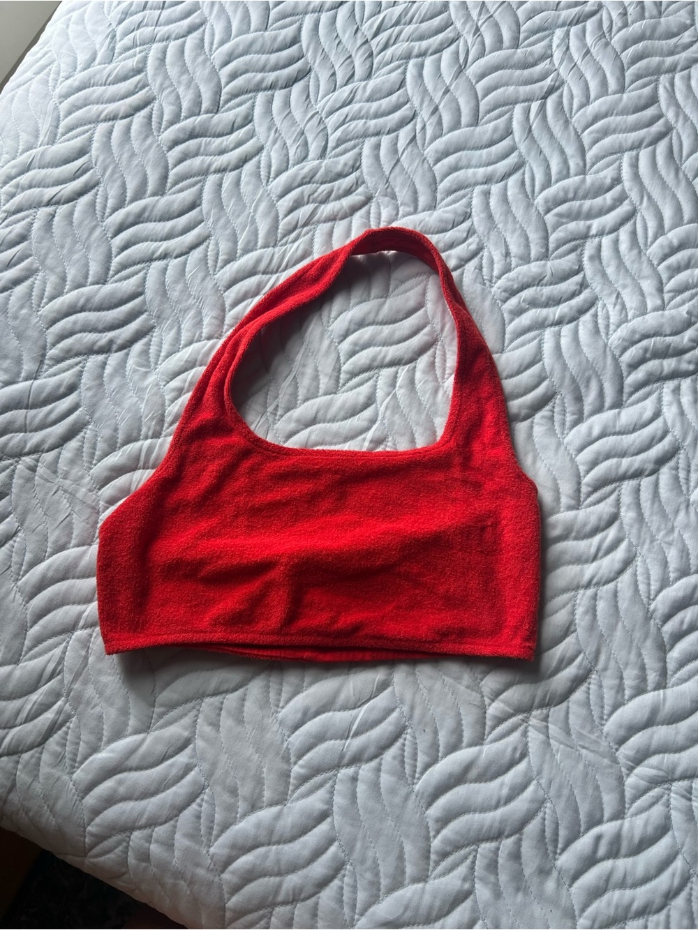 Gianni Bini Red Halterneck Crop Top Size S